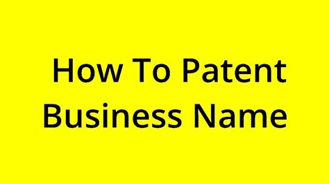 How to patent a business name. Things To Know About How to patent a business name. 